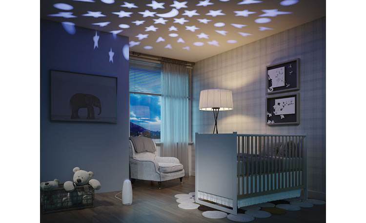 Airfree Babyair Switchable nightlight can be set to one of 3 colors, or to alternate randomly.
