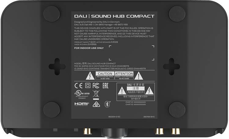 DALI Sound Hub Compact Keyhole slots for on-wall mounting