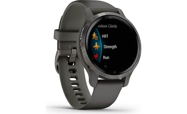 Garmin Venu 2S (Slate and Graphite) GPS smartwatch at Crutchfield