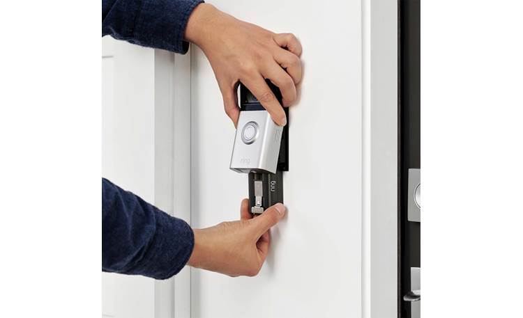 Ring Video Doorbell 4 Can be hardwired or powered with the included rechargeable battery