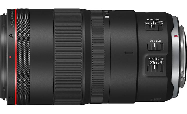 Canon RF 100mm f/2.8 L MACRO IS USM Image stabilization and focus switches