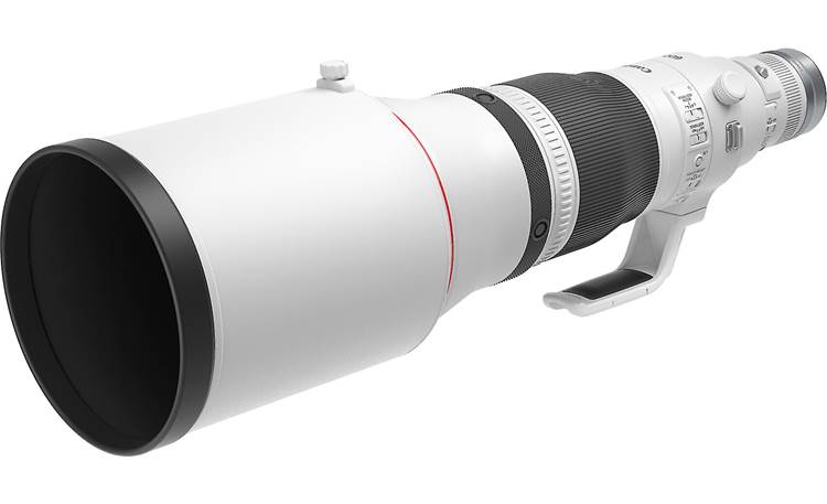 Canon RF 600mm f/4 L IS USM Shown with included lens hood in place