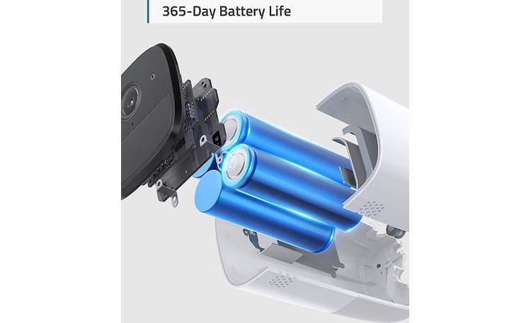 eufy by Anker eufyCam 2 Pro Add-On Camera Exploded view showing built-in rechargeable battery