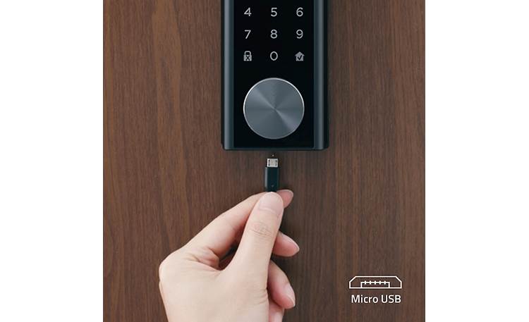 eufy Security Smart Lock Touch & Wi-Fi Exterior micro-USB charging capability