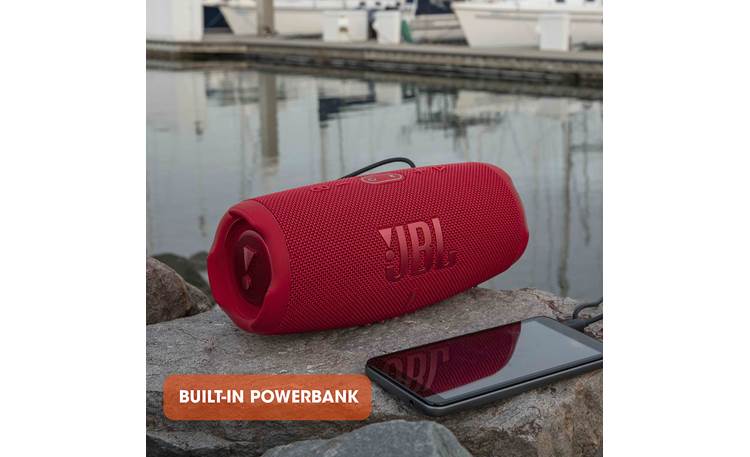 JBL Charge 5 BT Speaker- Red 8.7-in 1.35-Watt Bluetooth Compatibility  Indoor/Outdoor Portable Speaker in the Speakers department at