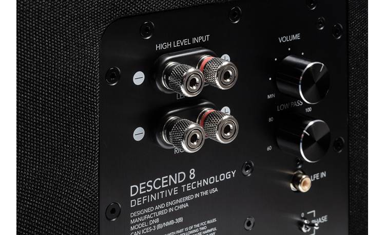 Definitive Technology Descend DN10 Five-way binding post speaker-level inputs