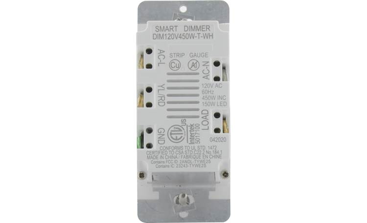 Satco Starfish Hardwired Dimmable Smart Wall Switch Compatible with 3-way switches