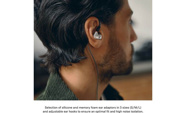 Sennheiser IE 900 Over-the-ear cord routing system keeps headphones secure