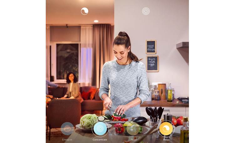 Philips Hue White Ambiance BR30 Bulb Choose from preset light recipes