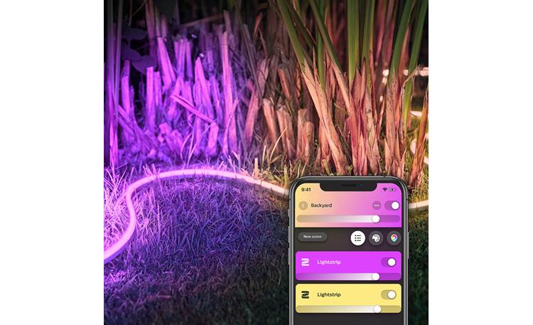 Philips Hue White and Color Ambiance Lightstrip Outdoor Flexible and weatherproof — so you can add mood lighting almost anywhere