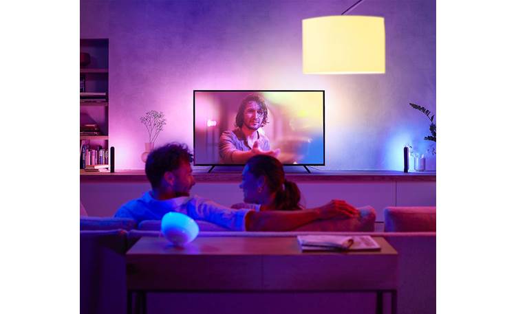 Philips Hue TV Light Package Create an even more immersive lighting experience by adding additional Hue colored lights to your entertainment area (sold separately)