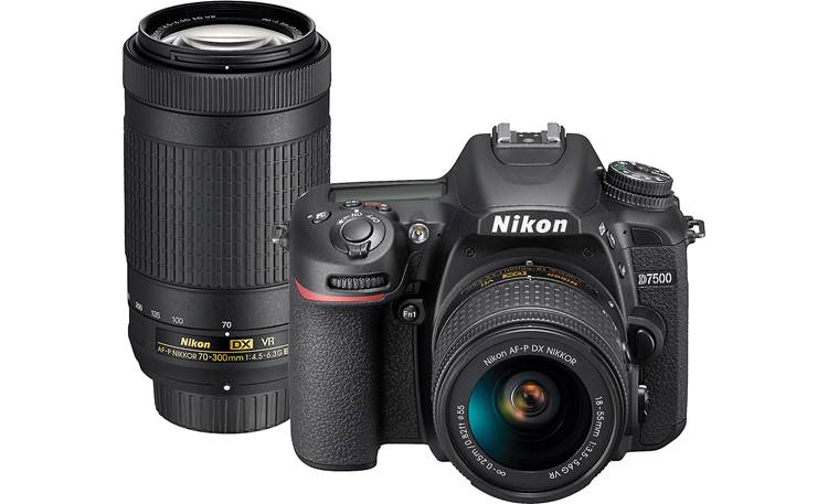 Nikon D7500 Two Lens Bundle Shown with included zoom lenses