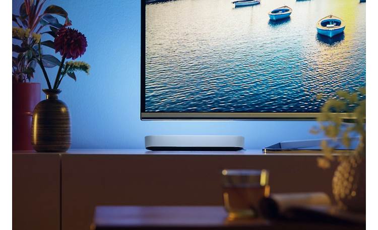 Philips Hue Play White and Color Ambiance Light Bar Place it flat on a TV stand