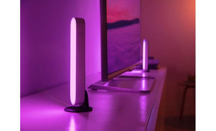 Philips Hue Play White and Color Ambiance Light Bar Each bar includes a stand that holds it upright