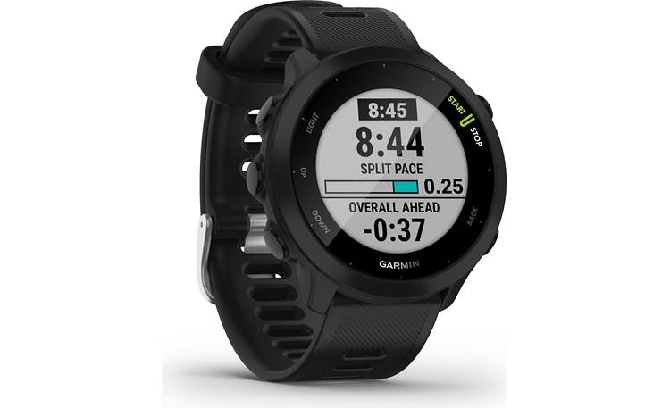 Garmin Forerunner 55 (Black) GPS running smartwatch at Crutchfield