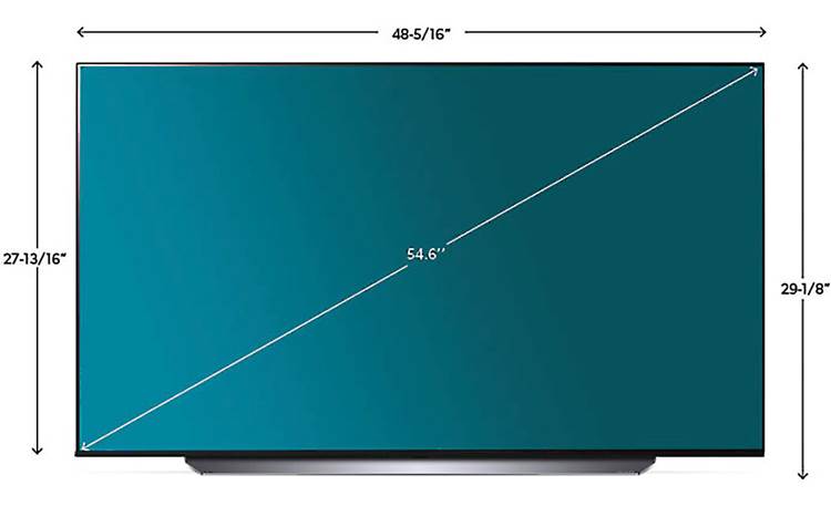 LG OLED55C1PUB Dimensions
