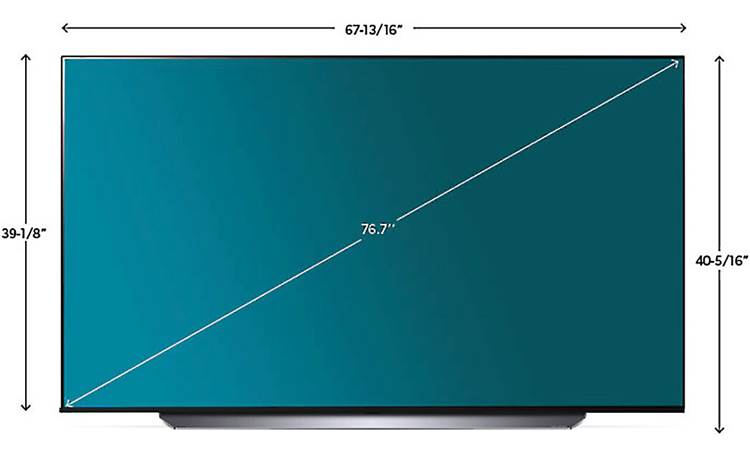 LG OLED77C1PUB Dimensions