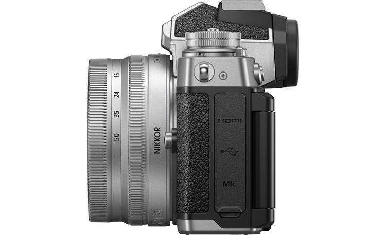 Nikon Z fc Zoom Lens Kit Silver lens design matches the retro look of the Z fc