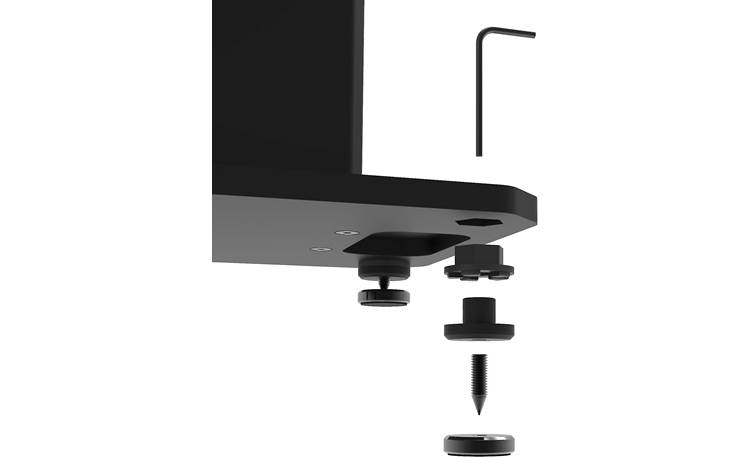 Kanto SX22 Adjustable spiked feet with removable silicone pads for carpet or hardwood floors