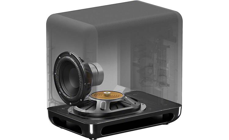 Sony SA-SW5 7" woofer and down-firing passive radiator deliver deep bass