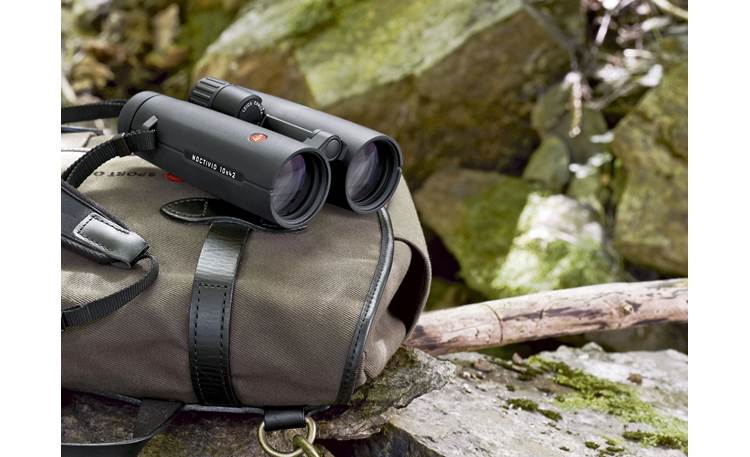 Leica Noctivid 10x42 Binoculars Shown with Leica camera bag (sold separately)