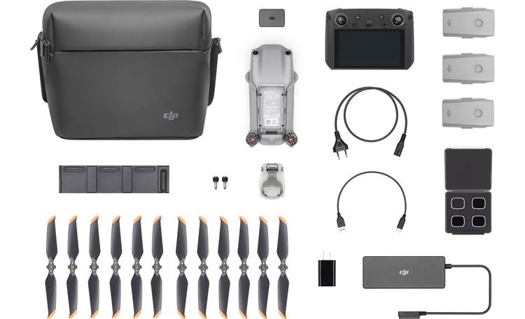 DJI Air 2S Fly More Combo with DJI Smart Controller Includes smart controller and extra batteries, propellers, control sticks
