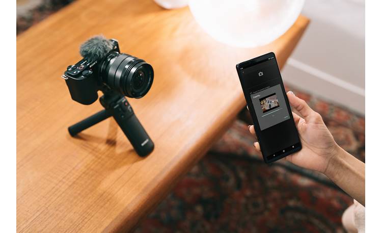 Sony Alpha ZV-E10 Vlog Camera (no lens included) Connect wirelessly to your camera to transfer imagery (optional shoot grip sold separately)