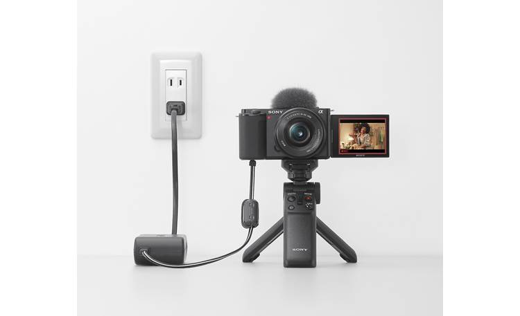 Sony Alpha ZV-E10 Vlog Camera Kit Works with optional AC-PW20AM AC adapter (sold separately)