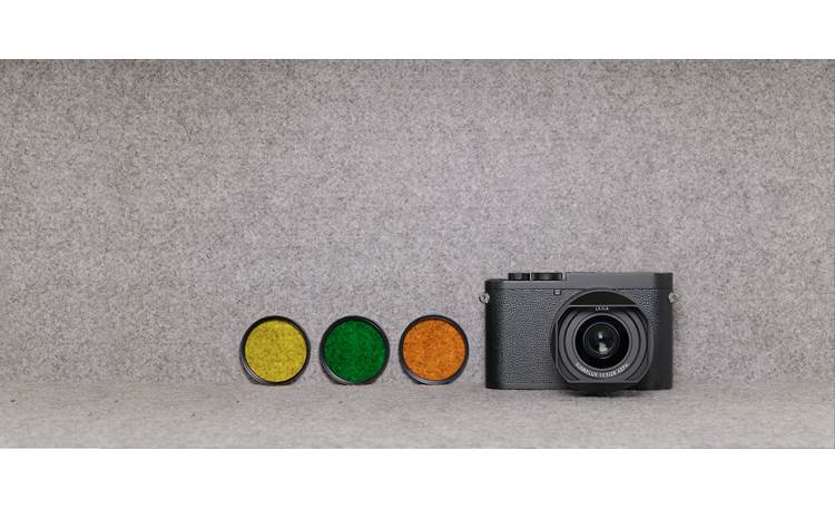 Leica Q2 Monochrom Shown with filters (sold separately)