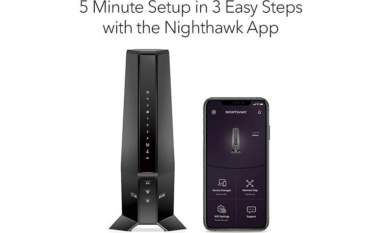 NETGEAR Nighthawk™ AX6 Nighthawk app helps with initial setup