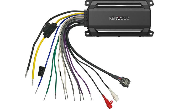 Kenwood KAC-M5024BT with input/output/power harness