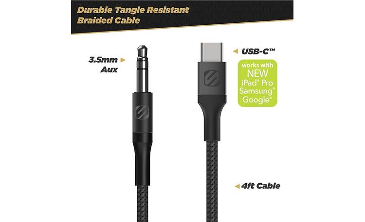 Scosche HookUp Premium USB-C Audio Adapter Kit Connector detail