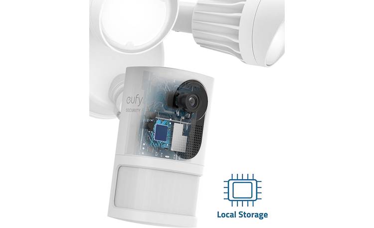 eufy Security Floodlight Cam 2 Local storage means no fees and secure recording