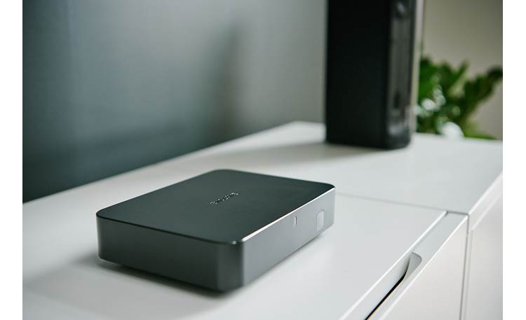 Enclave Audio CineHome PRO CineHub is compact and connects to your TV with a single HDMI cable