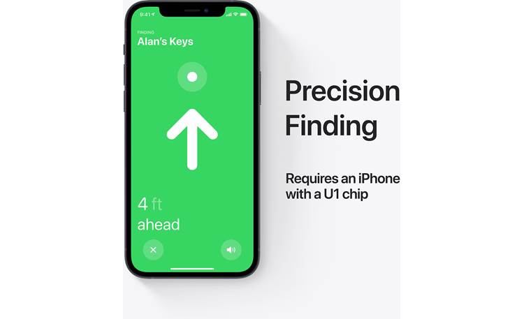 Apple AirTag® (4-pack) Precision Finding works with iPhone 11, 12, and 13 (standard, Mini, Pro, and Pro Max)
