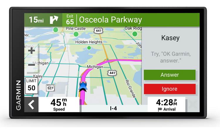 Garmin DriveSmart™ 66 See incoming texts and calls right on the screen