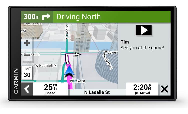 Garmin DriveSmart™ 66 See incoming texts and calls right on the screen