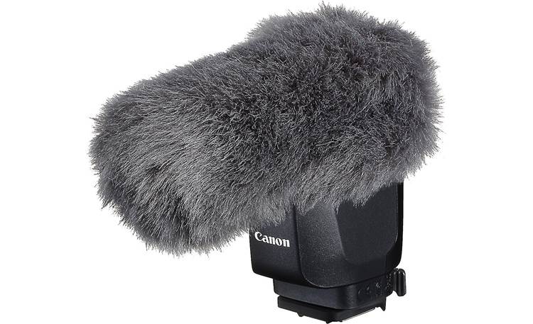 Canon DM-E1D Shown with included windscreen 