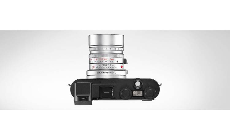 Leica M-Adapter-L Shown connected between camera body and lens (not included)