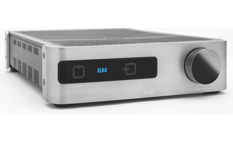ELAC Discovery Series DS-A101-G Angled right to show vented chassis