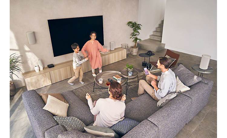 Sony HT-A9/SA-SW3 Home Theater Bundle Flexible wireless streaming with built-in Wi-Fi, Bluetooth, Apple AirPlay 2, and Chromecast