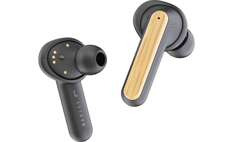 House of Marley Redemption ANC Earbuds features bamboo wood accents