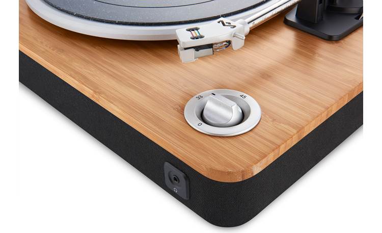 House of Marley Stir It Up Turntable 3.5mm headphone jack for private listening
