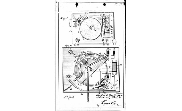 Fender x MoFi PrecisionDeck Diagram of Clarence L. ("Leo") Fender's early 1940s turntable design