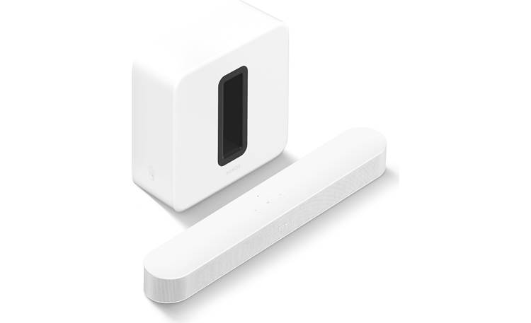 campingvogn Downtown Udtømning Sonos Beam 3.1 Home Theater Bundle (White) Includes Sonos Beam (Gen 2)  Dolby Atmos sound bar and Sub (Gen 3) at Crutchfield