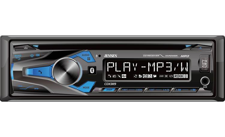 Jensen CDX3119 With CD, Bluetooth, and MP3 playback the CDX3119 gives you multiple music and streaming options.