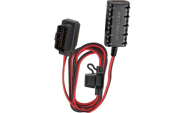 Scosche OBDII-to-USB Kit Use your vehicle's OBDII port to add a Quick Charge (QC) USB port