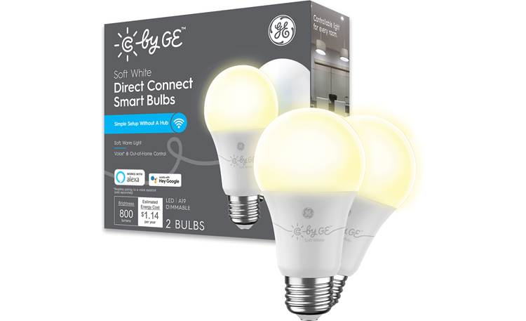 C by GE Smart Soft White Dimmable A19 Bulbs Front