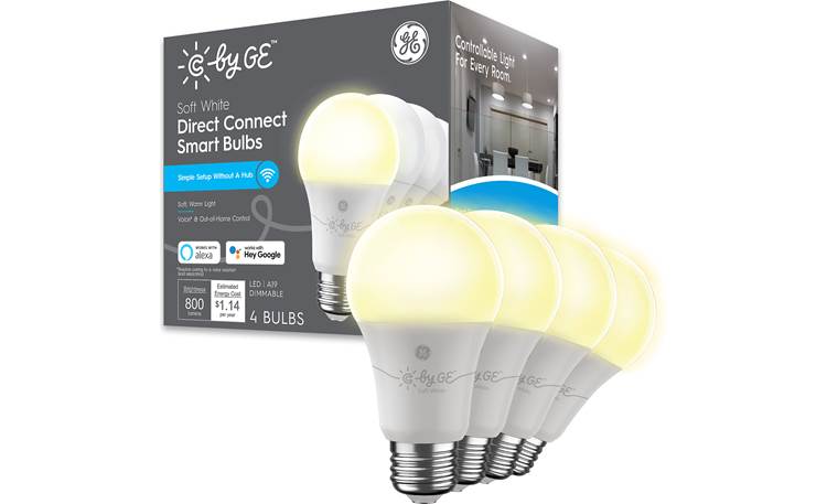 C by GE Smart Soft White Dimmable A19 Bulbs Front
