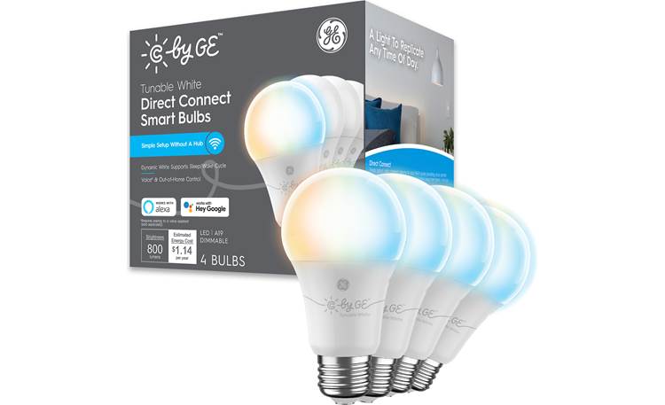 C by GE Smart White Dimmable/Tunable A19 Bulbs Front
